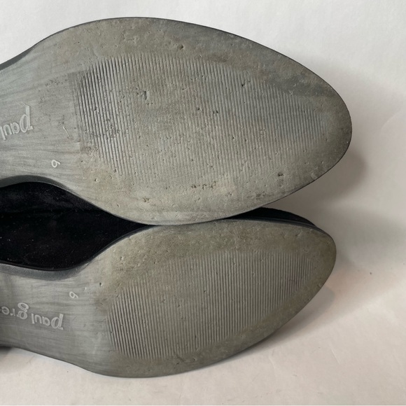 Paul Green Faith Black Suede Low Heel Western Bootie Size 8.5 - Picture 10 of 13
